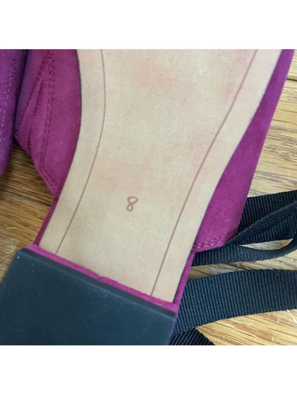 Sam Edelman Women's Suede Leather Theodora Sandals Mules with ties Magenta Sz 8 - Picture 11 of 12